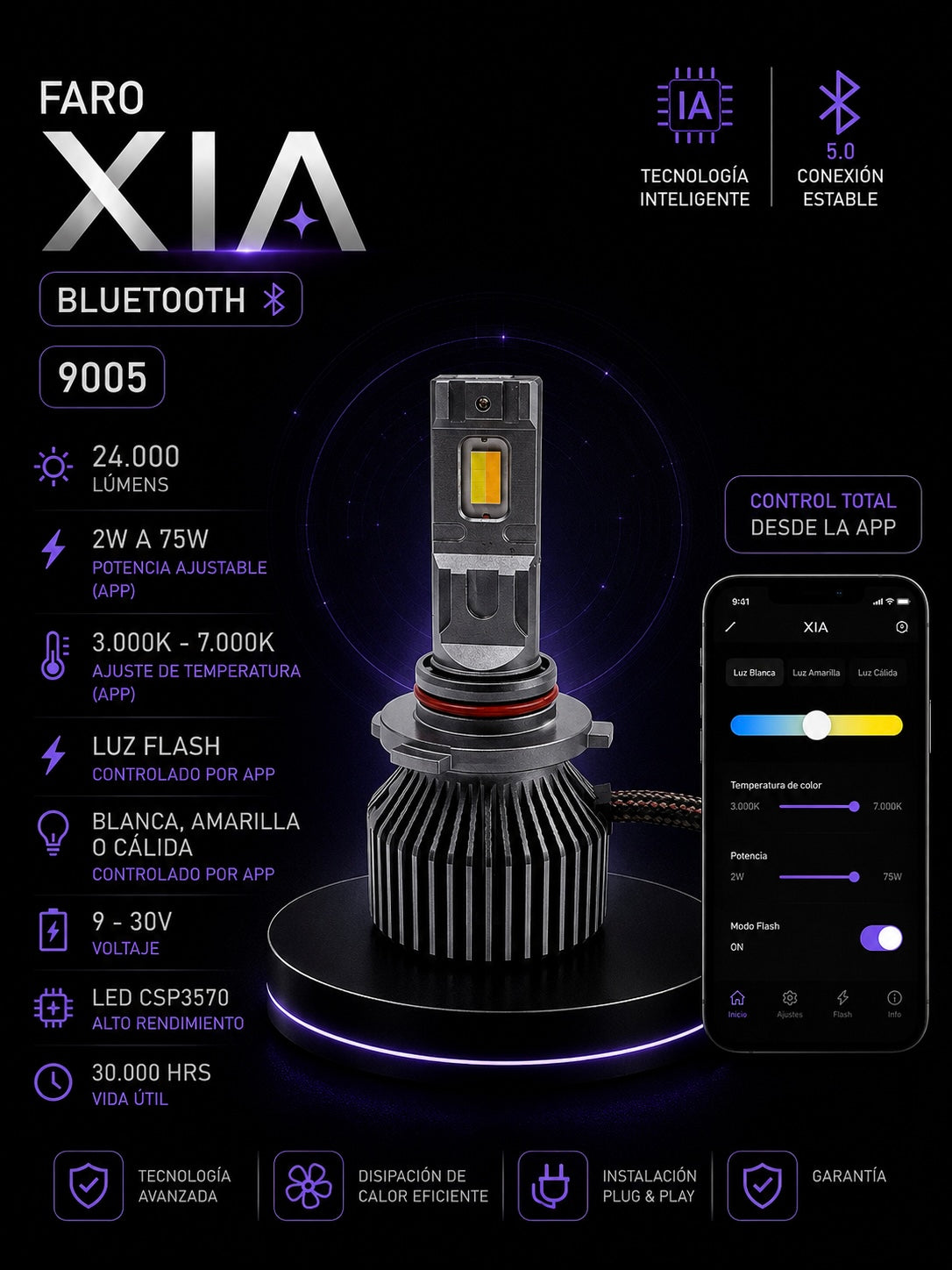 FARO LED XIA BLUETOOTH