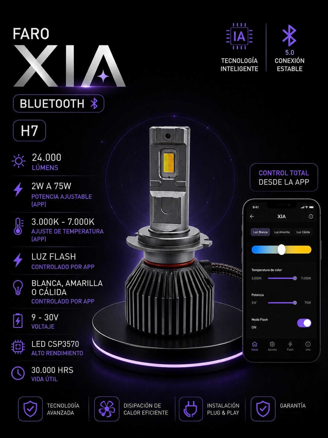 FARO LED XIA BLUETOOTH