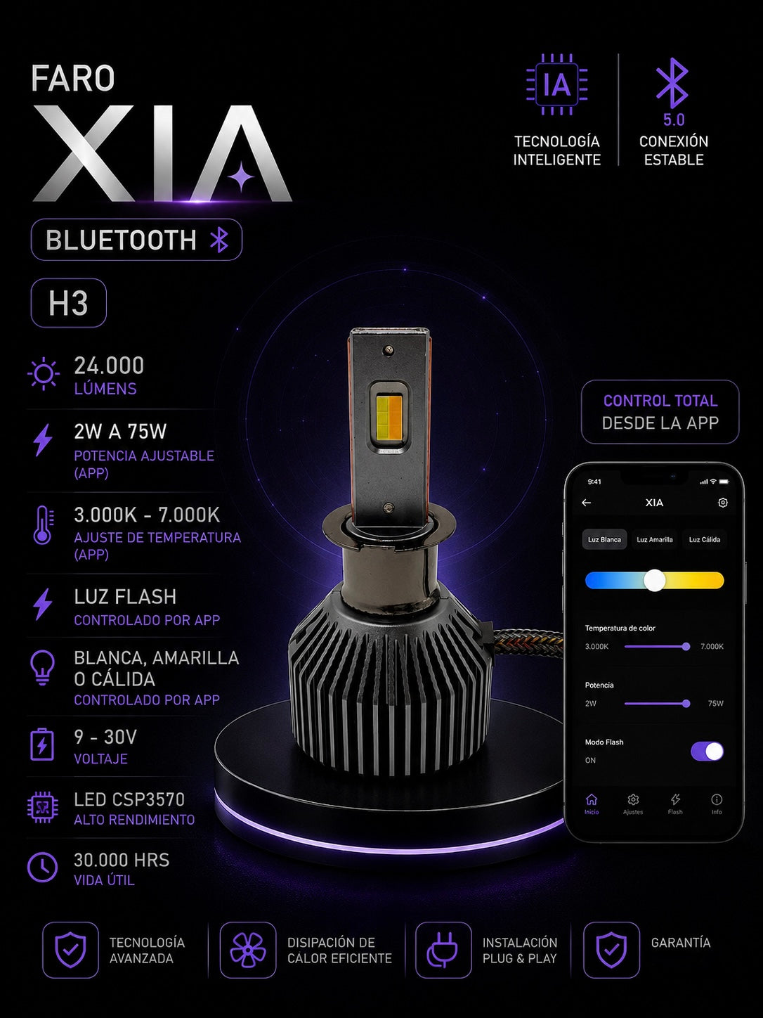FARO LED XIA BLUETOOTH