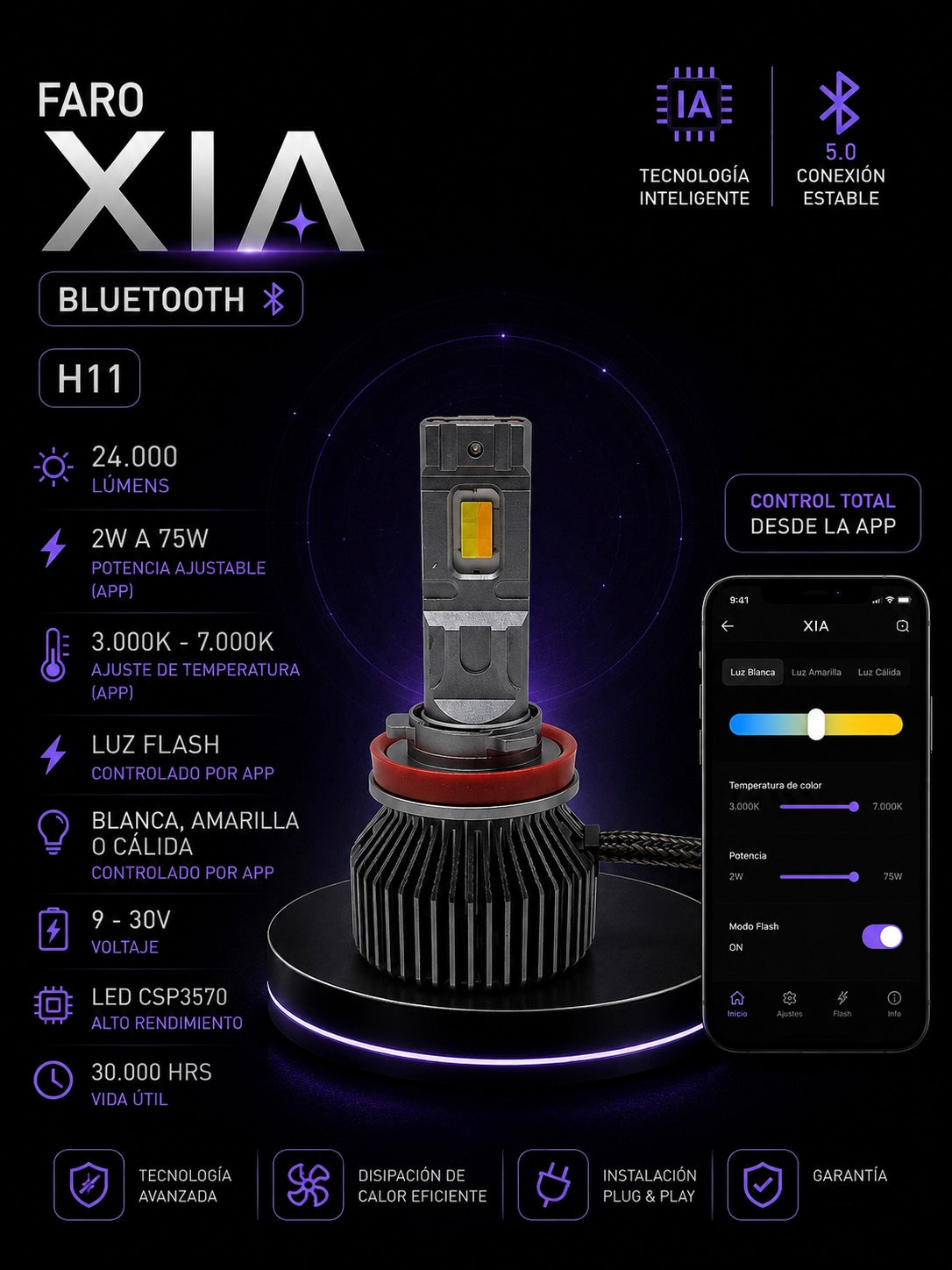 FARO LED XIA BLUETOOTH