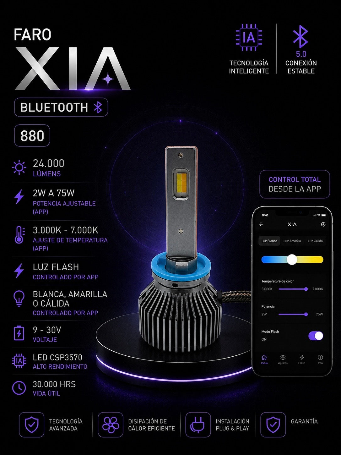 FARO LED XIA BLUETOOTH